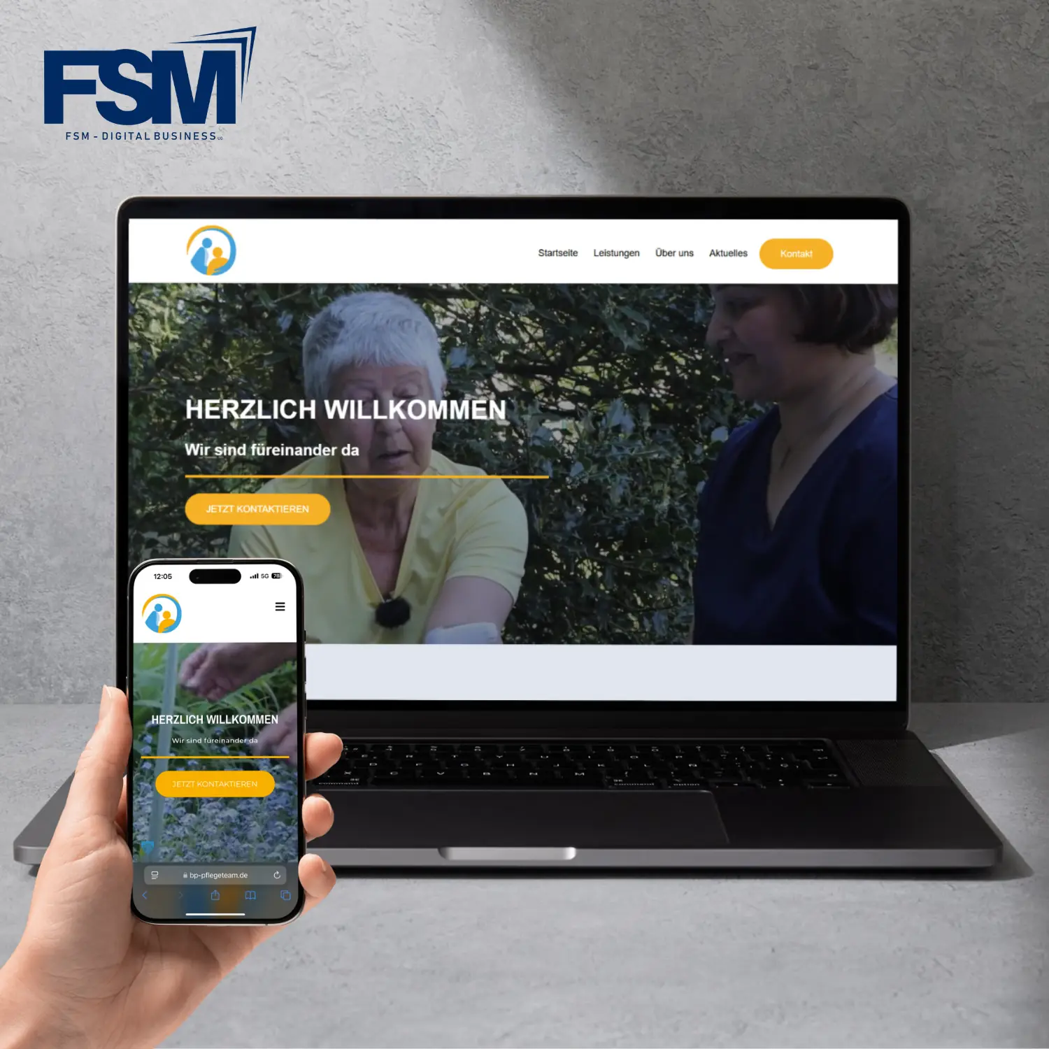 Webdesign Referenz: Brühler Pflegeteam