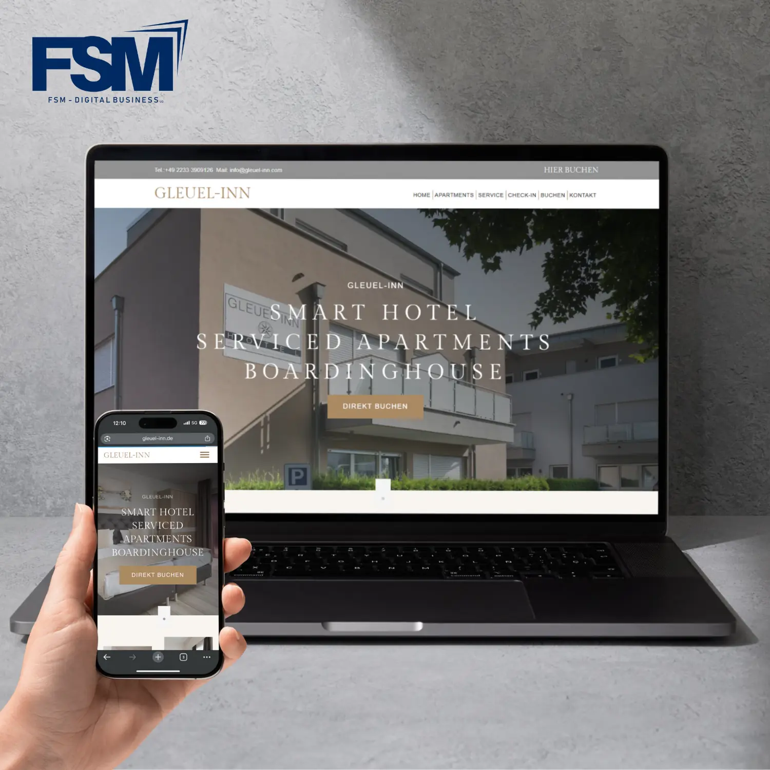 Webdesign Referenz: Gleuel Inn Hotel